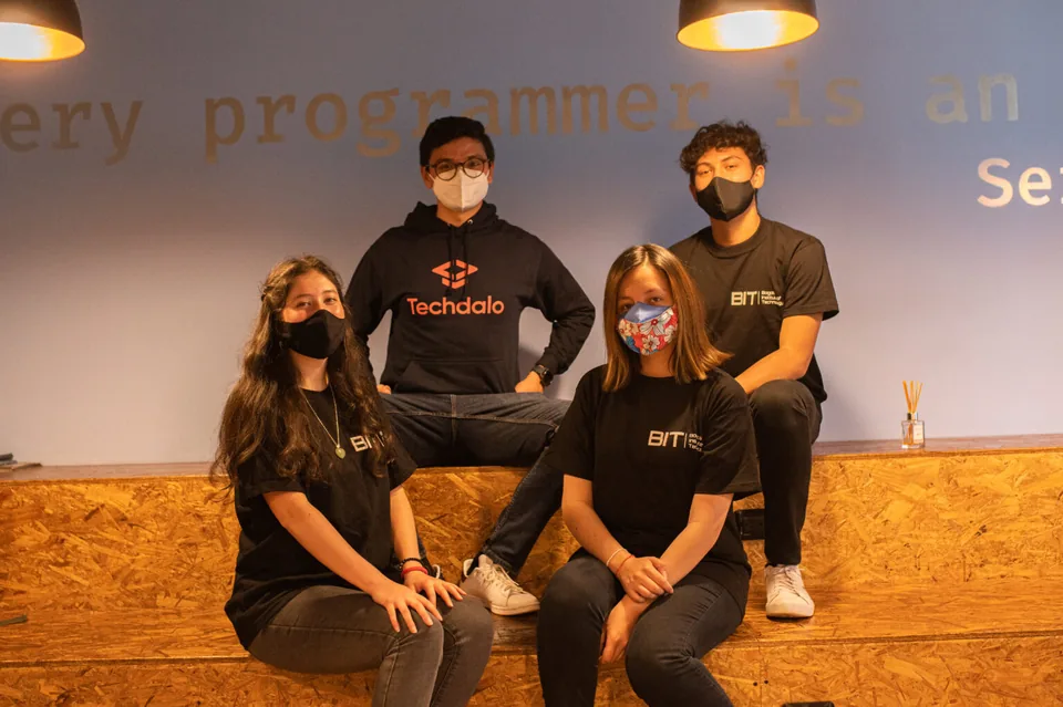 Techdalo and BIT team members together at the bootcamp